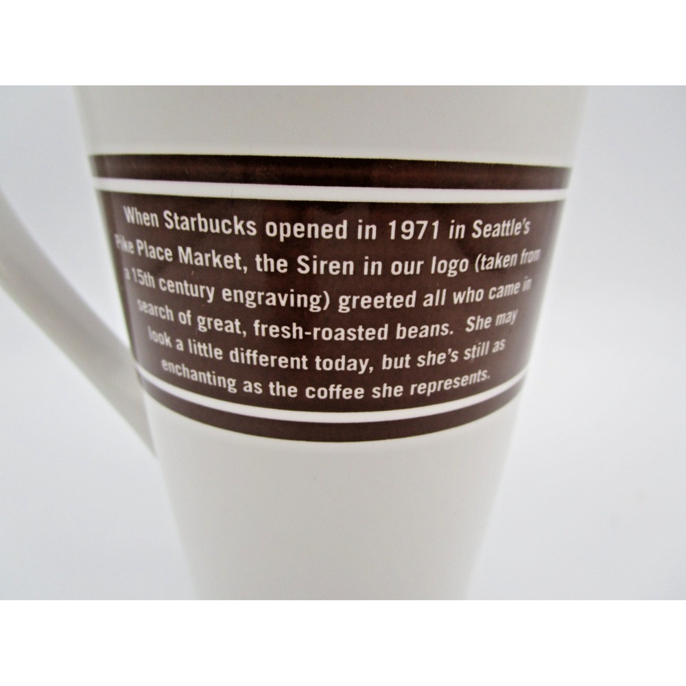 Starbucks 2008 Coffee Mug Cup Fresh Roasted Original Brown Siren Logo 16oz Tall - Picture 5 of 7